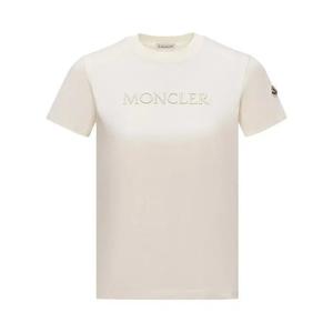 Футболки с коротким рукавом Moncler Футболка с коротким рукавом 'Белый'