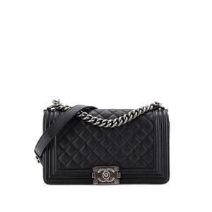 Сумка через плечо Boy Flap Bag Quilted Caviar Old Medium