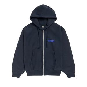 Zip Ups Stussy Built Tough Zip Hoodie 'Темно-синий'