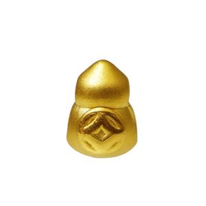 [Бесплатный браслет] LITZ 999 (24K) Золотой брелок-тыква EPC0600 (1.03 г)