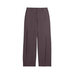 Lemaire Creased Soft Pants 'Глянцевый коричневый'