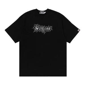 Футболки с коротким рукавом BAPE Studs Logo Свободная посадка Футболка 'Черный'