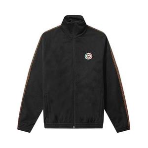 Куртки Gucci Mesh Oversize Jacket With Patch 'Black/Multicolor'