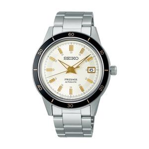 Seiko Presage Style 60’s Series циферблат цвета слоновой кости, корпус из нержавеющей стали, автоматические часы SRPG03J1
