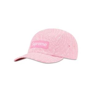 Кепки Supreme Circles Jacquard Denim Camp Cap «Pink»