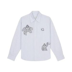 Рубашки на пуговицах Brain Dead x Coach Long Sleeve Button Up Shirt 'Blue Stripe'