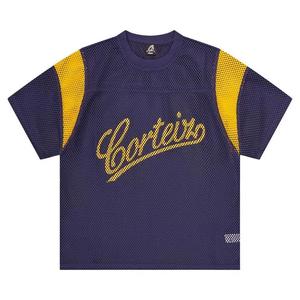 Топы Corteiz Open Mesh Panel Jersey 'Navy/Yellow'