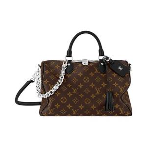 Сумки через плечо Louis Vuitton Speedy Soft 30 'Монограмма черный/коричневый холст с монограммой'