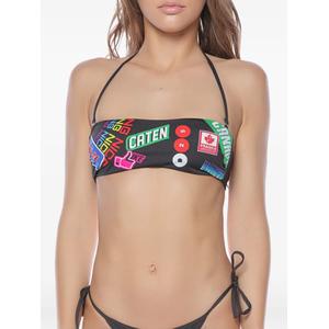 Топ бикини с графичным принтом