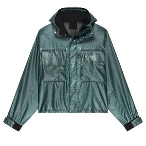 Анораки Givenchy Crinkle Printed Windbreaker 'Серебристый'