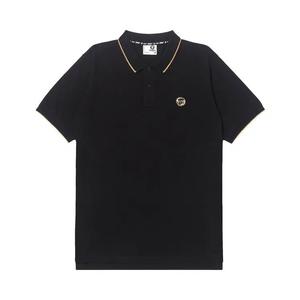 Поло AAPE Moonface Patch Tipped Polo 'Черный'