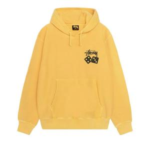 Худи Stussy Худи Dice с пигментным окрашиванием 'Желтый'