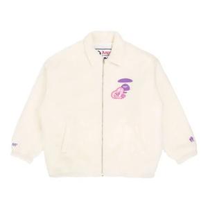 Флисовые куртки AAPE Moonface Zip Fleece Jacket 'Ivory'