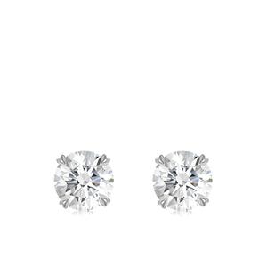 Серьги-гвоздики Windsor из белого золота с бриллиантами