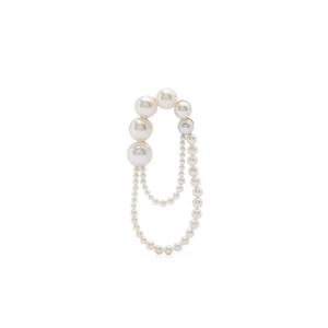 Серьга Embrassée de Perle из переработанного желтого золота