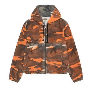 Куртки Stussy Spray Dye Hooded Work Jacket «Orange Camo»