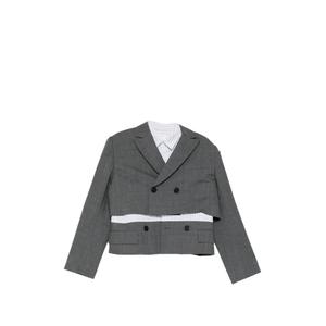 Многослойный двубортный пиджак