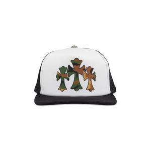 Кепки-тракеры Chrome Hearts Triple Cross Trucker Hat 'Black White'