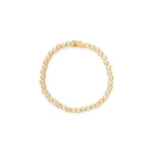 Браслет Heart Bezel из золота 14K с вермелем