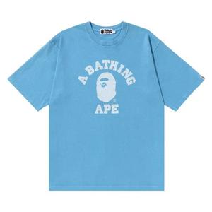 Футболки BAPE Stone Wash College Relaxed Tee 'Sax'