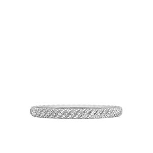 Браслет Sculpted Cable из белого золота с бриллиантами (6.2 мм)