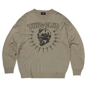 Свитер Thug Club Riding Skull Knit Sweater 'Beige'