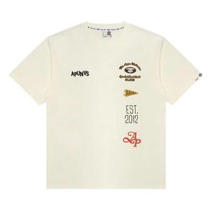 Футболки с коротким рукавом AAPE Unvs Multi-Logo Tee 'Ivory'