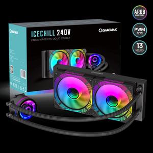 GameMax IceChill 240V 240 мм ARGB водяное охлаждение - Black