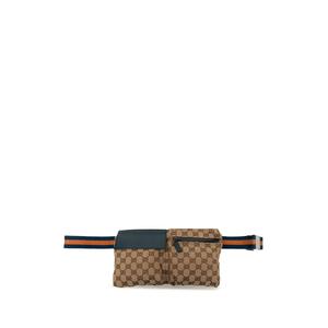 Поясная сумка Double Pocket из канваса с узором GG (2000-2015 годы)