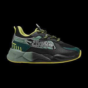 Кроссовки Hot Wheels x Puma RS-X Little Kid 'Black Green Moon'