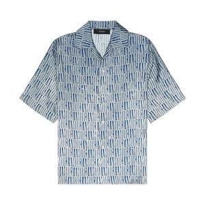 Рубашка на пуговицах Amiri Gradient Bowling, синий