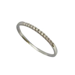 [СПЕЦИАЛЬНОЕ] LITZ 18K Белое Золото Бриллиантовое Кольцо DR131-W (SZ11)