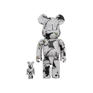 Фигурки BE@RBRICK Flower Bomber 100% & 400% Set 'White/Black'