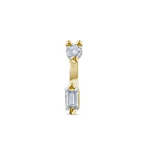 Серьга Micro Piercing из желтого золота с бриллиантами