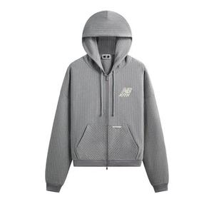 Зип-худи Kith x New Balance Pinstripe Braxton Zip Hoodie 'Smoke'