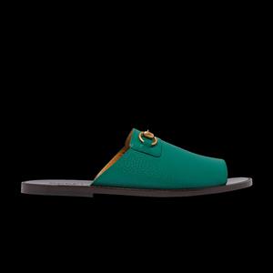 Слайды Gucci Horsebit Flat Slide 'Зеленый'