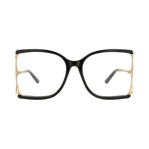 Очки Gucci Square-Frame Injection Optical Frames 'Black/Gold/Transparent'