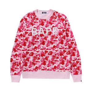 Свитер с круглым вырезом BAPE ABC Camo Crystal Stone Crewneck 'Розовый'