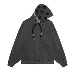 Худи AAPE Moonface Star Hooded Zip-Up Sweatshirt 'Black/Light'