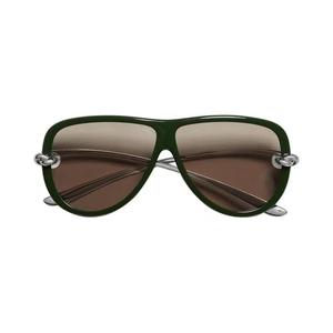 Солнцезащитные очки Bottega Veneta Bv1513s Pilot/Navigator 'Зеленый/Серебряный/Коричневый'