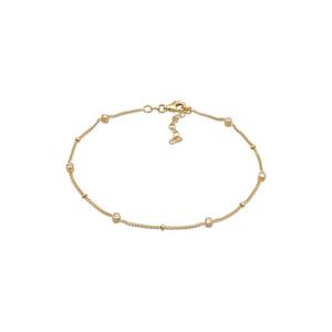 Swarovski® Кристалл браслет на щиколотку – серебро с позолотой