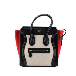 Сумка-тоут Tricolor Luggage Bag Canvas and Leather Micro
