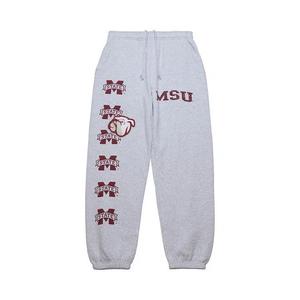 Cactus Jack by Travis Scott x Mitchell & Ness Mississippi State University Спортивные штаны 'Grey Heather'