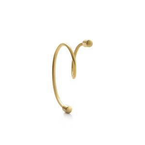 Серьга Twist Curl из желтого золота