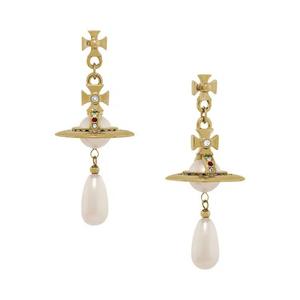 Украшения Vivienne Westwood Pearl Drop Earrings 'Gold Pearl Multicolor'