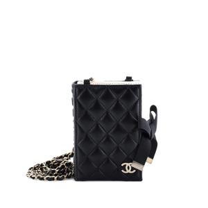 Сумка через плечо CC Book Card Holder with Chain Quilted Lambskin