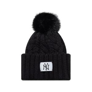 Вязаная шапка бини New York Yankees с помпоном