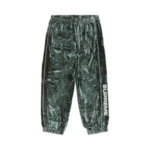 Спортивные штаны Supreme Crushed Velvet Track Pant 'Olive'