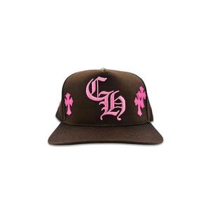 Caps Chrome Hearts Cross Patch Hat 'Коричневый/Розовый'