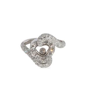 Кольцо Happy Diamond Heart из белого золота с бриллиантами